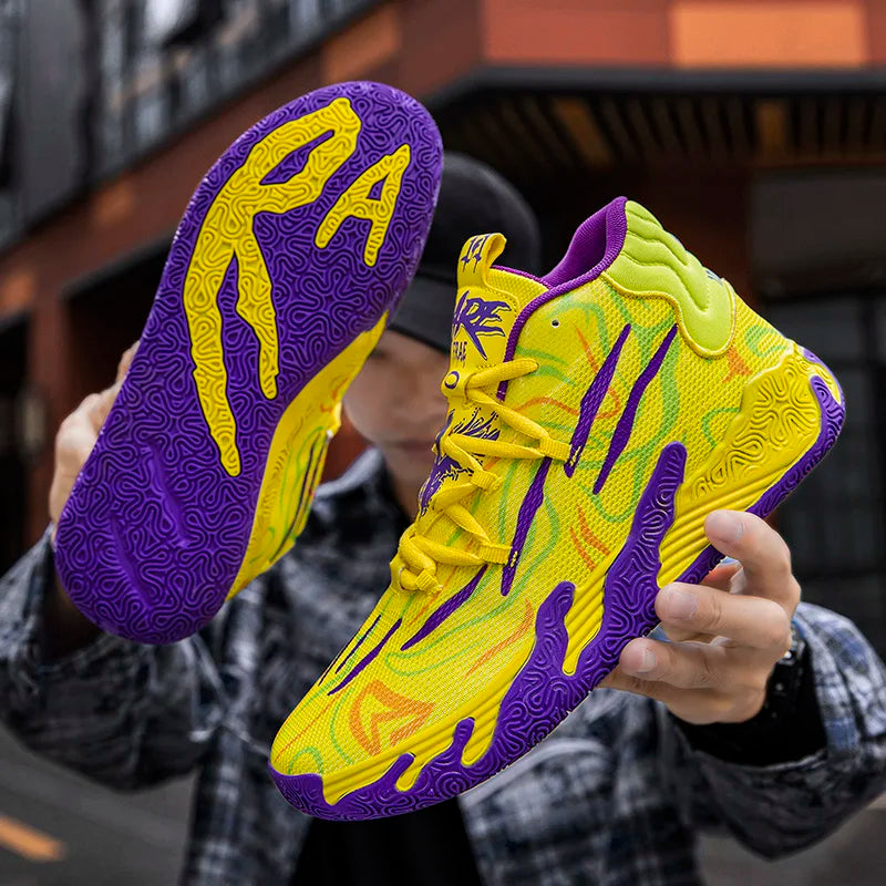 Chaussures de basket-ball haute performance pour intérieur/extérieur VVS Spark - Adhérence améliorée et soutien du coussin