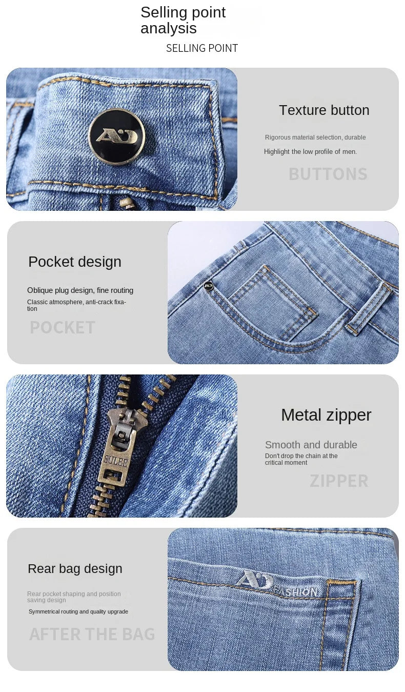 Luxuriöser, klassischer Business-Denim