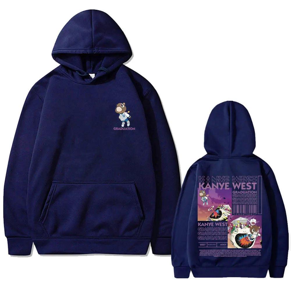 Kanye West Graduation Bear Graphic Hoodie