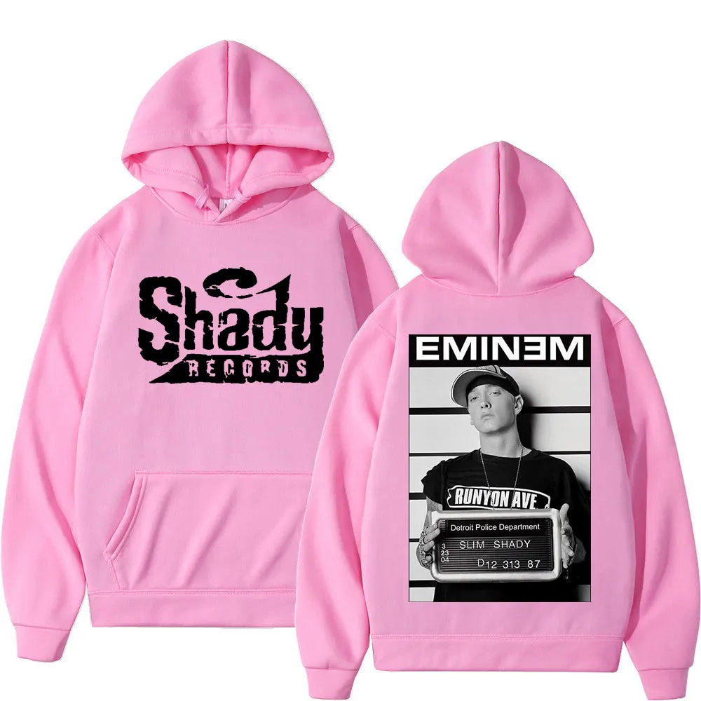 Doppelseitige Kapuzenpullover mit Shady Records-Grafik von Eminem