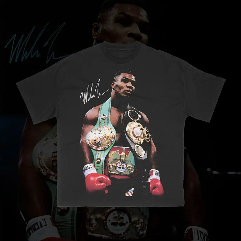 Mike Tyson Boxen Grafik T-Shirt