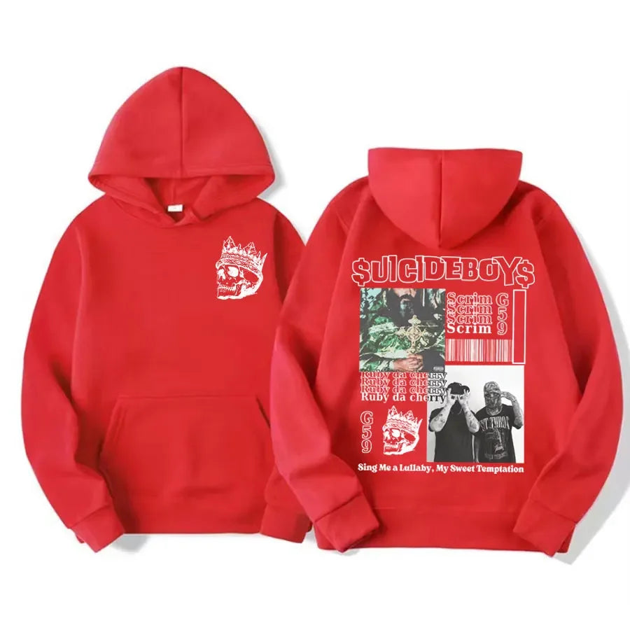 Vintage Suicideboys G59 Grafik Hoodie