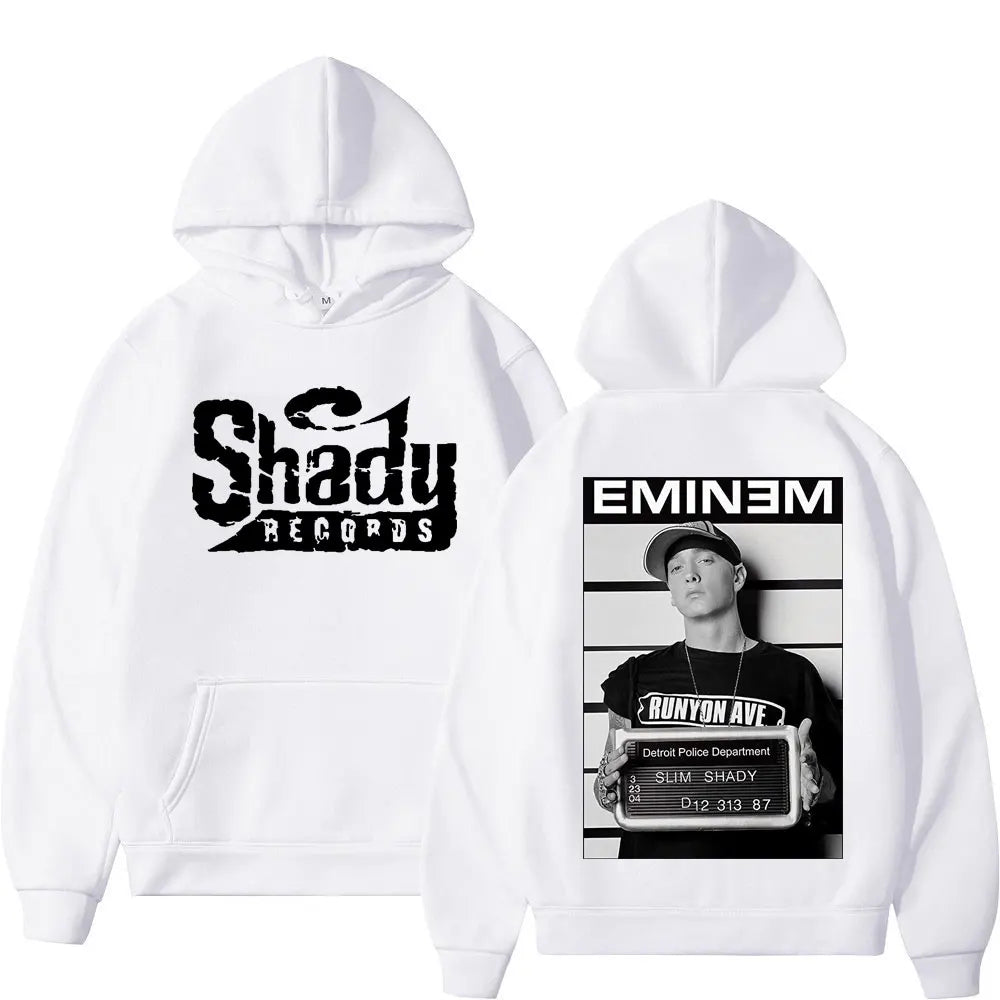 Doppelseitige Kapuzenpullover mit Shady Records-Grafik von Eminem