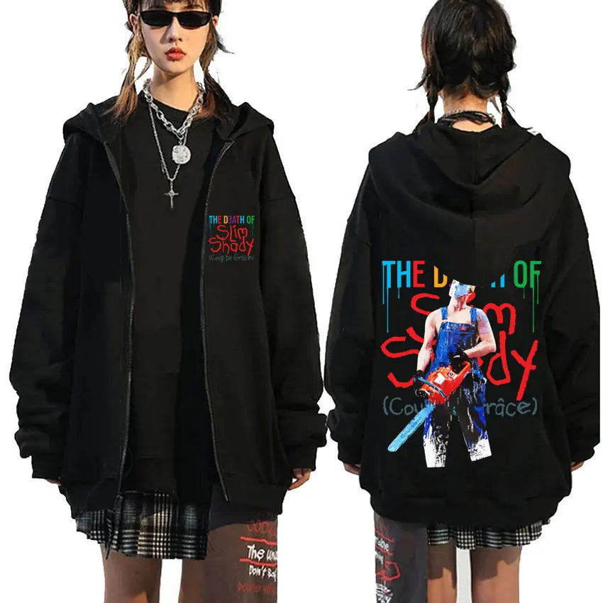 Eminem – The Death of Slim Shady – Kapuzenpullover mit Reißverschluss und Grafik