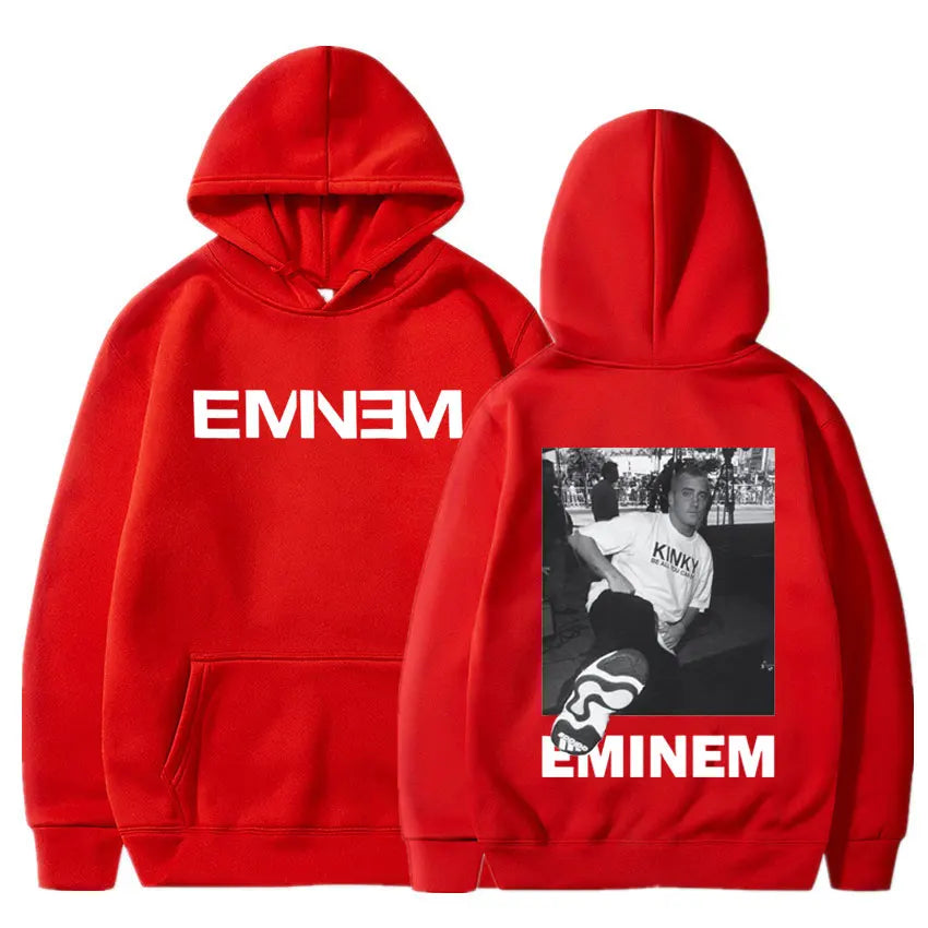 Kapuzenpullover mit Eminem-Signatur-Grafik
