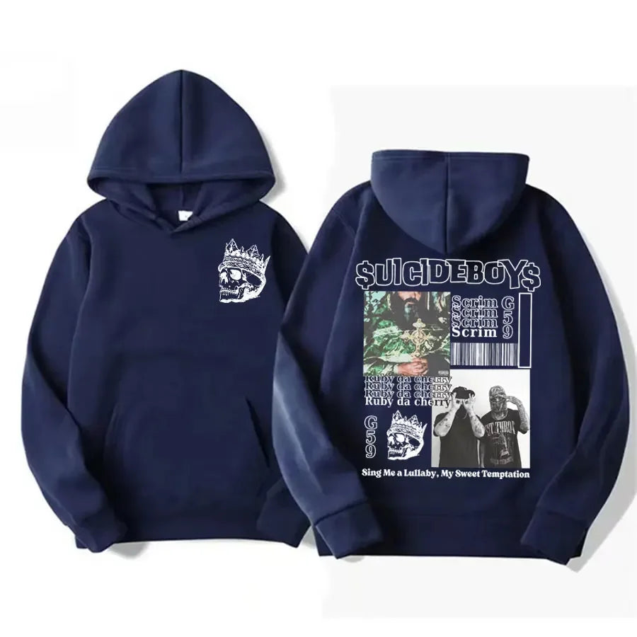Vintage Suicideboys G59 Grafik Hoodie