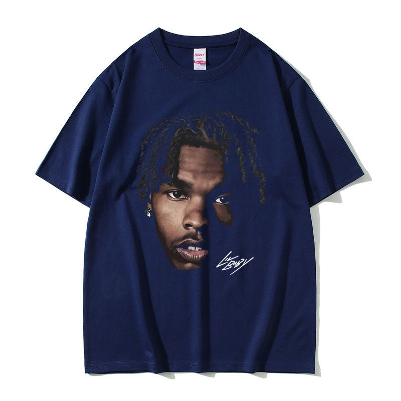 Lockeres T-Shirt mit Grafik von Lil Baby