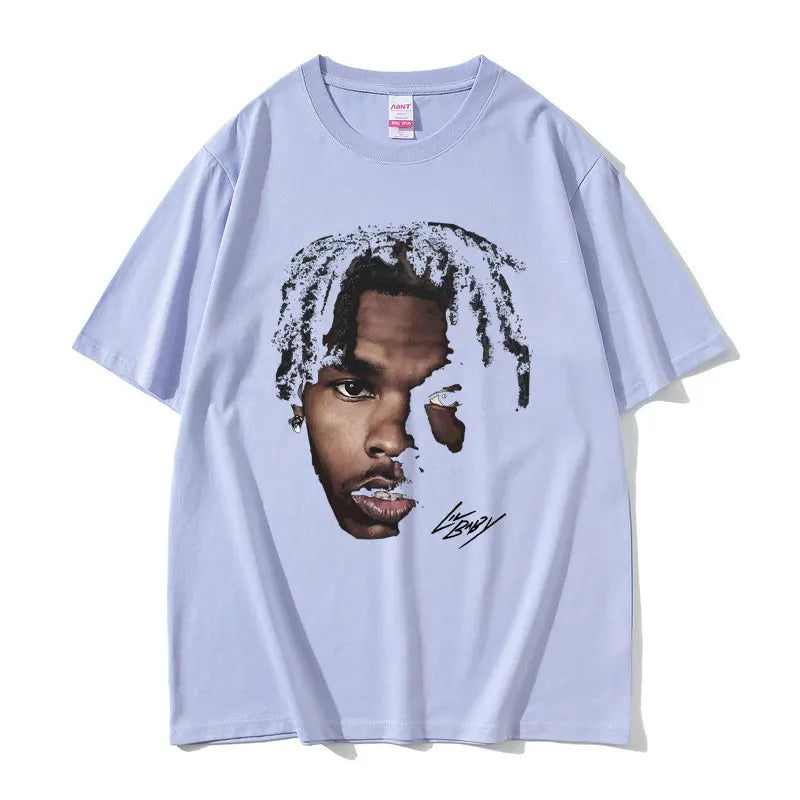 Lockeres T-Shirt mit Grafik von Lil Baby