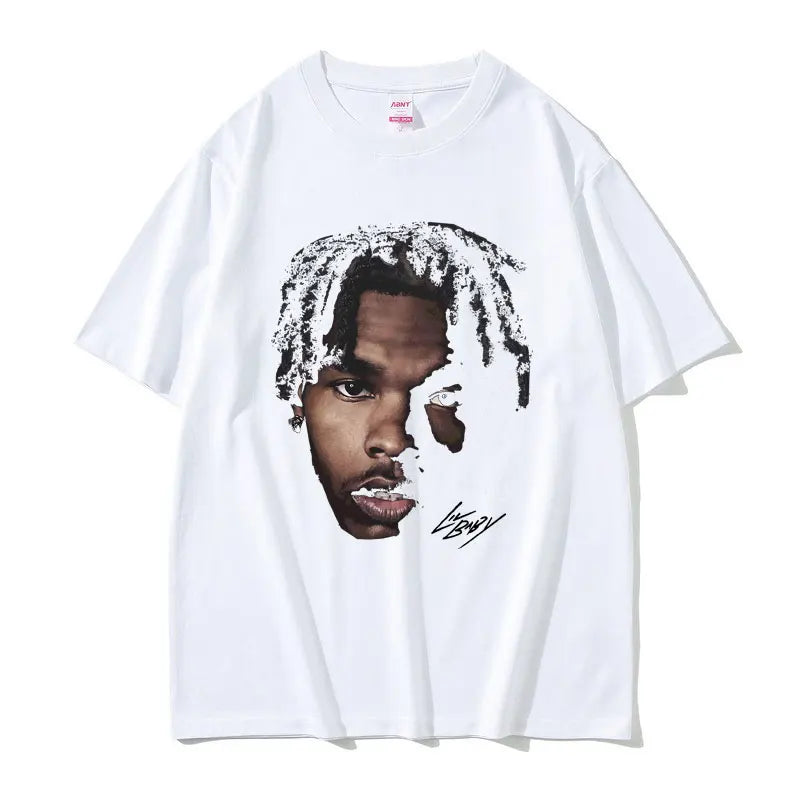Lockeres T-Shirt mit Grafik von Lil Baby