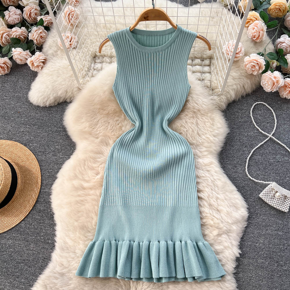Robe d'été en tricot à volants Amelia