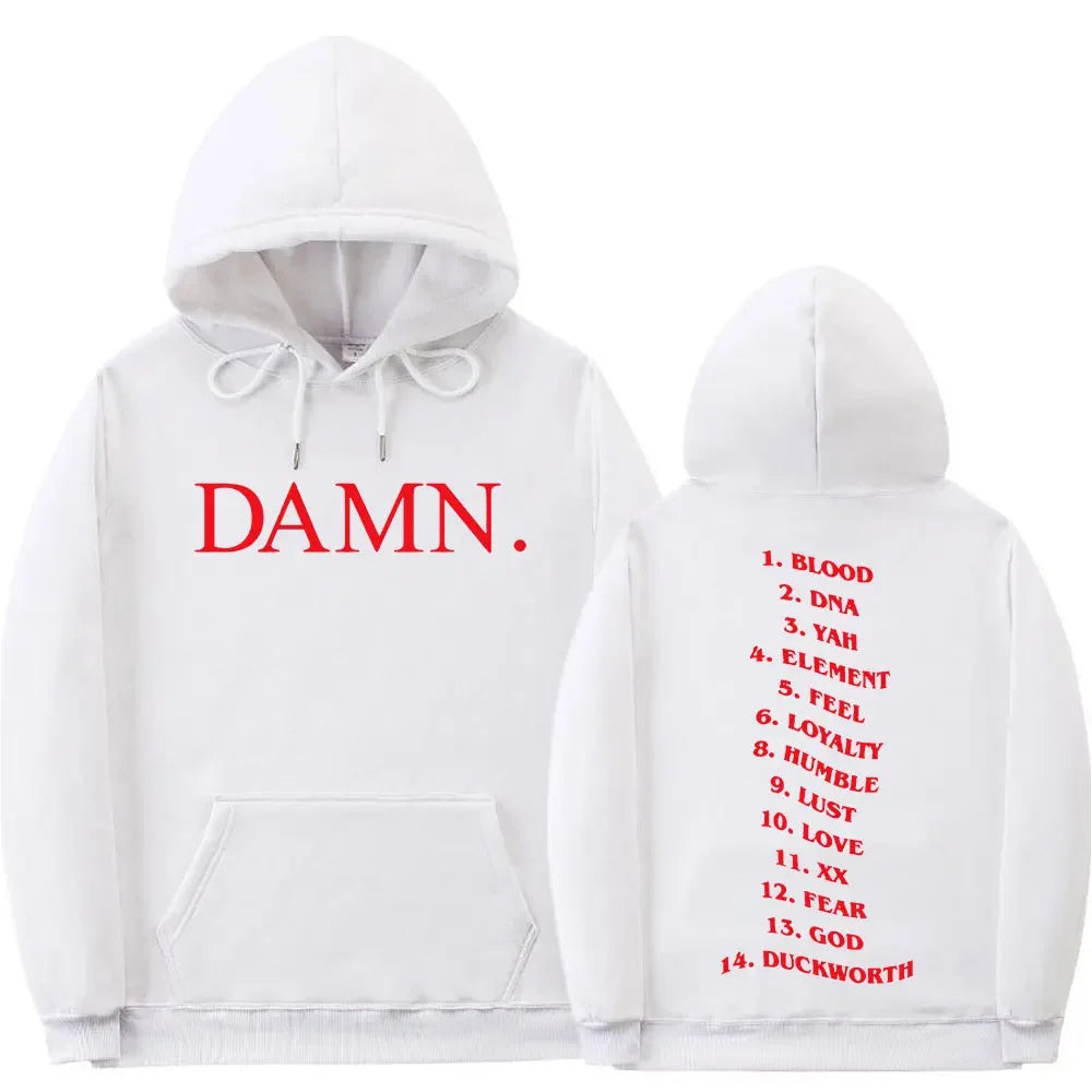 Verdammt Kendrick Lamar Grafik Hoodies Pullover Sweatshirt