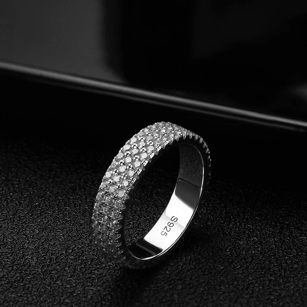 Ignis 925 Sterling Silber Moissanit Ring