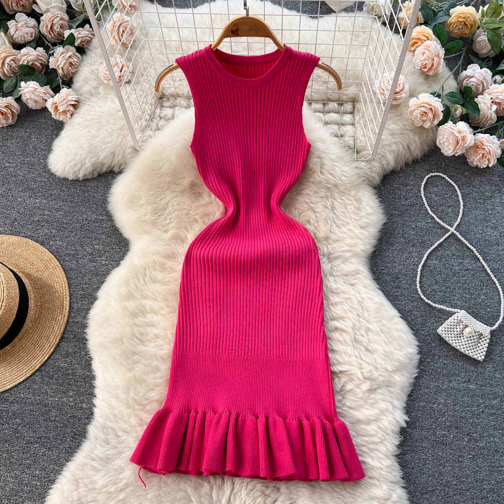 Robe d'été en tricot à volants Amelia
