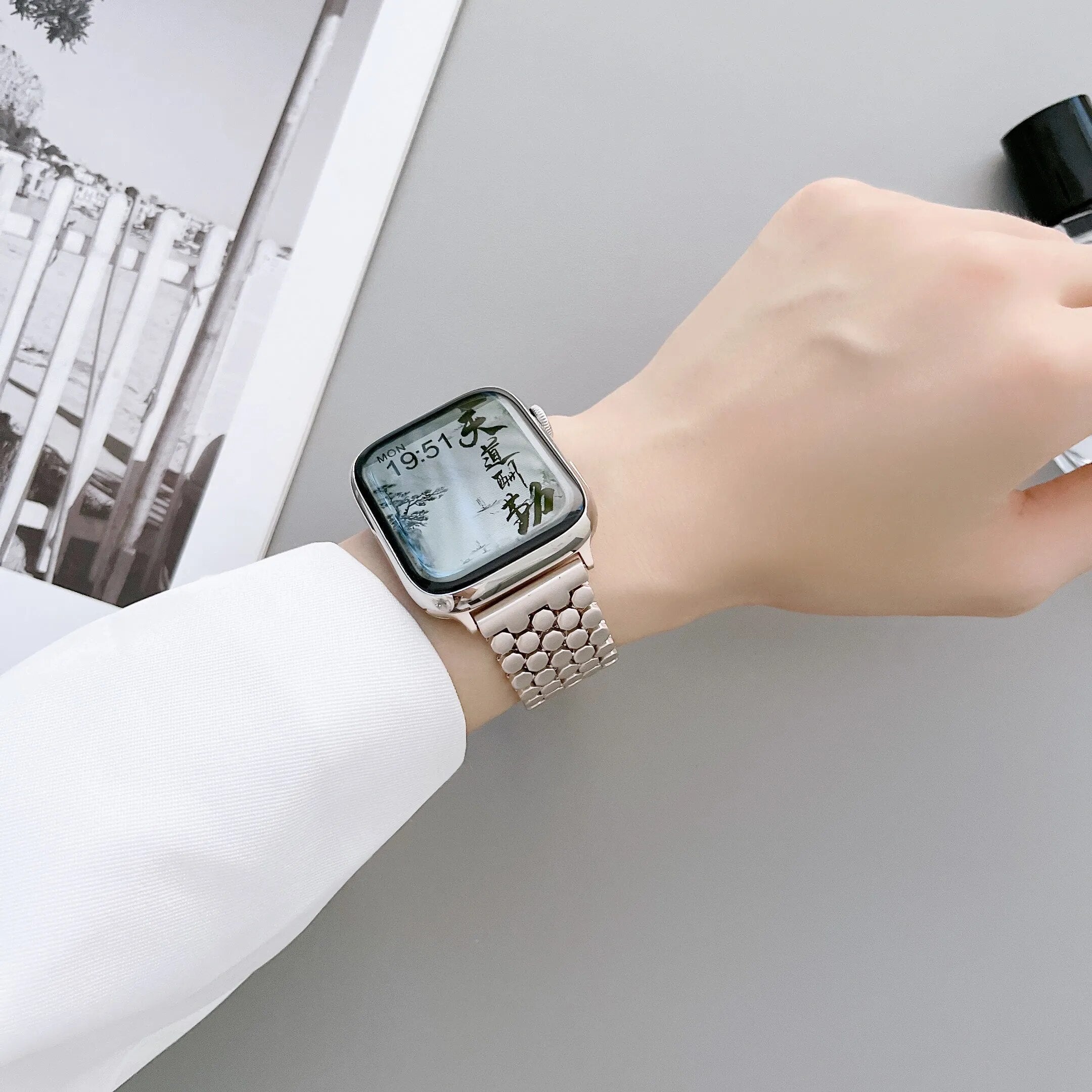 Apple Watch-Armband mit Wabenmuster