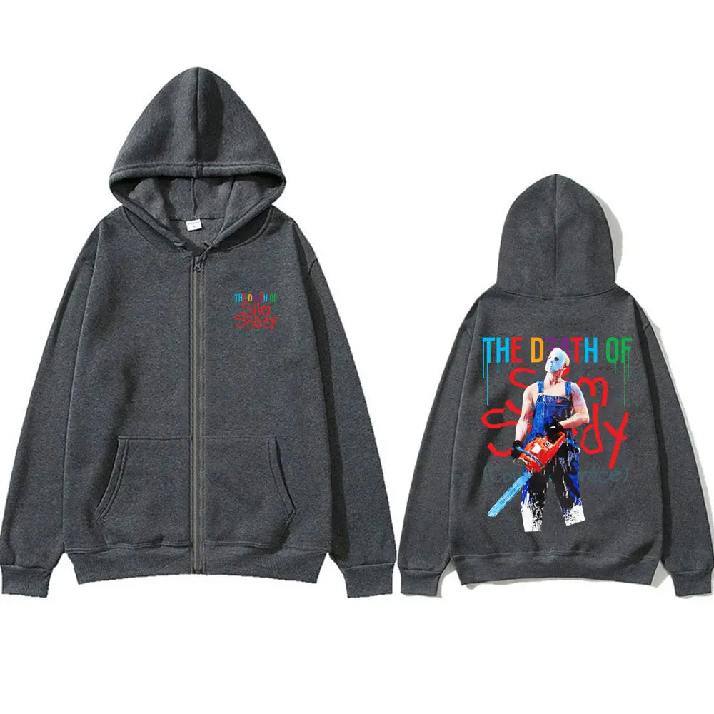 Sweat à capuche zippé graphique Eminem The Death of Slim Shady