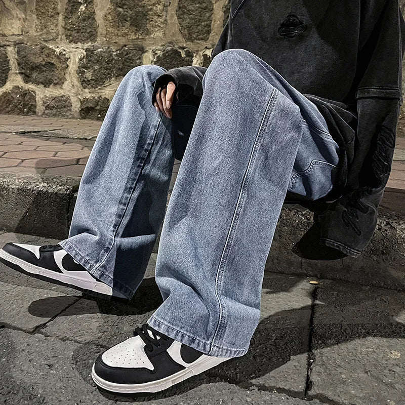 Jean baggy droit ample à jambe large High Street