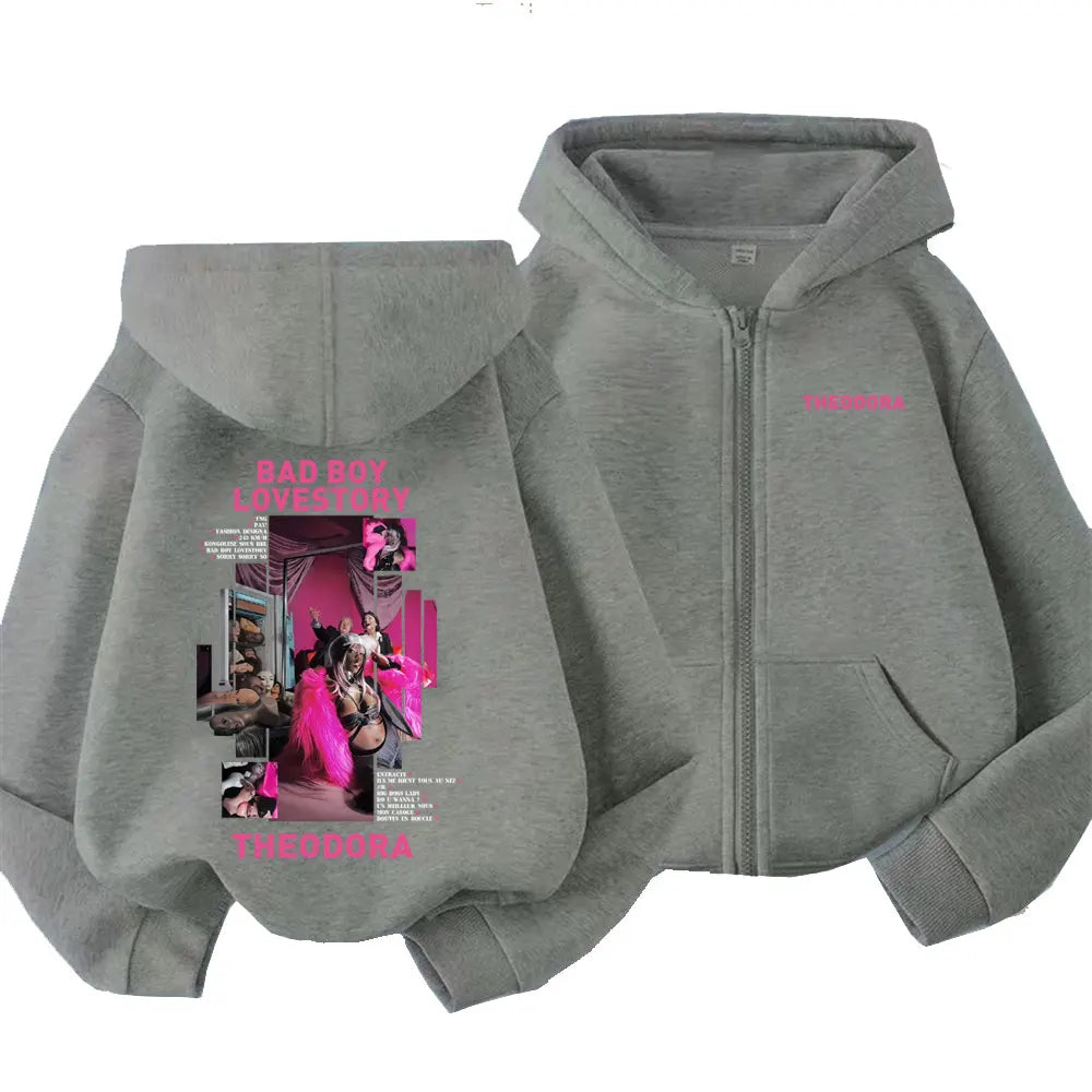 Theodora Bad Boy Lovestory Zip up Hoodie