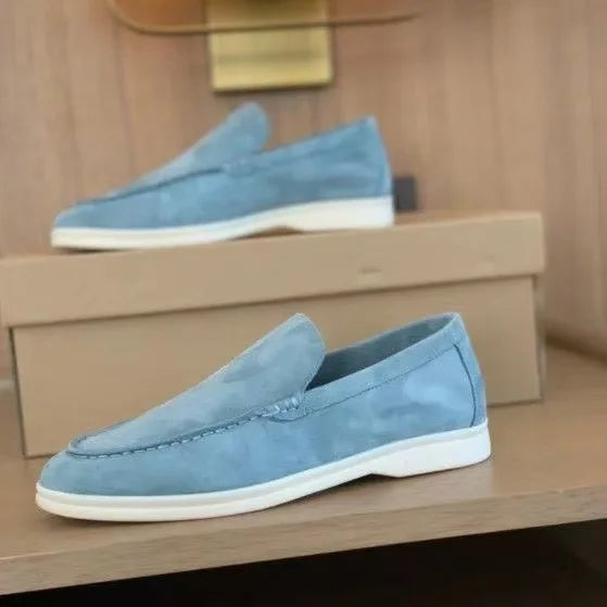 FROSTÉ Slip-On-Loafer aus Wildleder in Blau