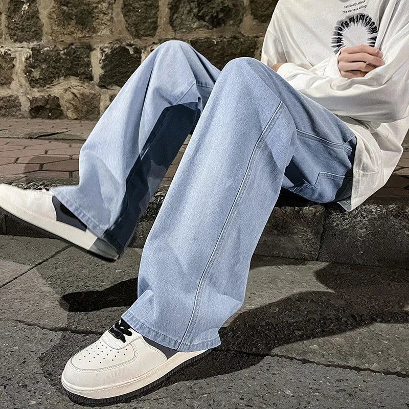 Jean baggy droit ample à jambe large High Street