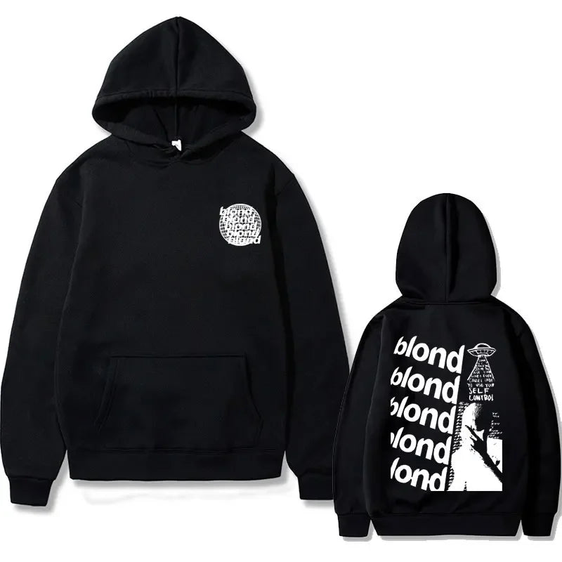Kapuzenpullover mit Albumcover-Grafik von Frank Ocean „Blond“