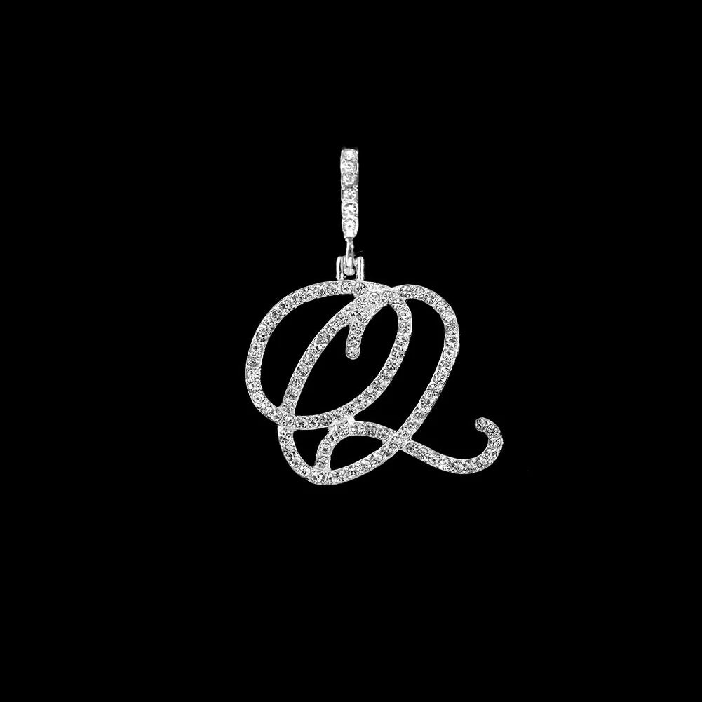 Bracelet de cheville de tennis avec lettre initiale