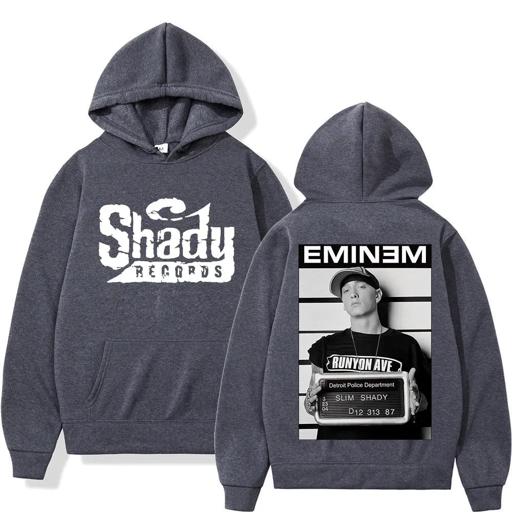 Doppelseitige Kapuzenpullover mit Shady Records-Grafik von Eminem