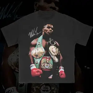 Mike Tyson Boxen Grafik T-Shirt
