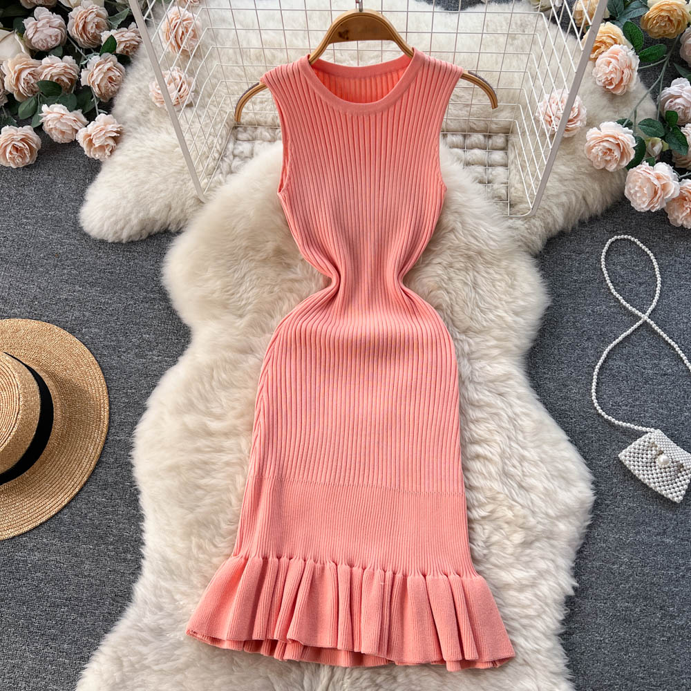 Robe d'été en tricot à volants Amelia