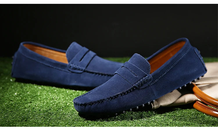 Mason „Blaue“ Freizeit-Loafer aus echtem Leder