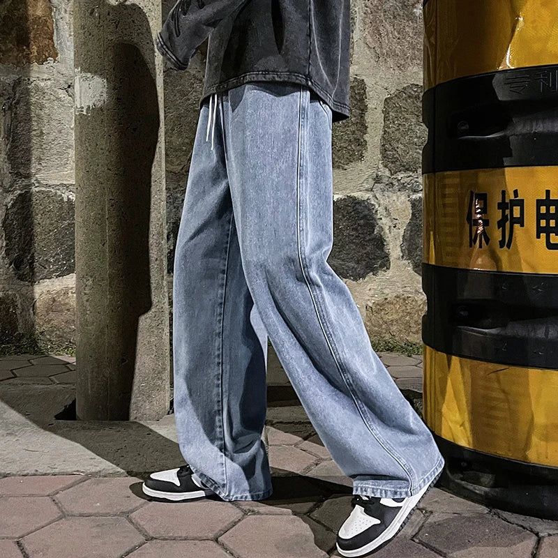 Jean baggy droit ample à jambe large High Street