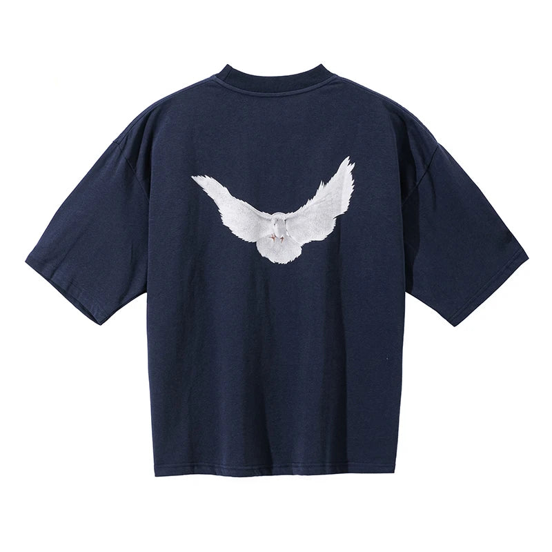 Kanye West – T-Shirt mit Tauben-Grafik