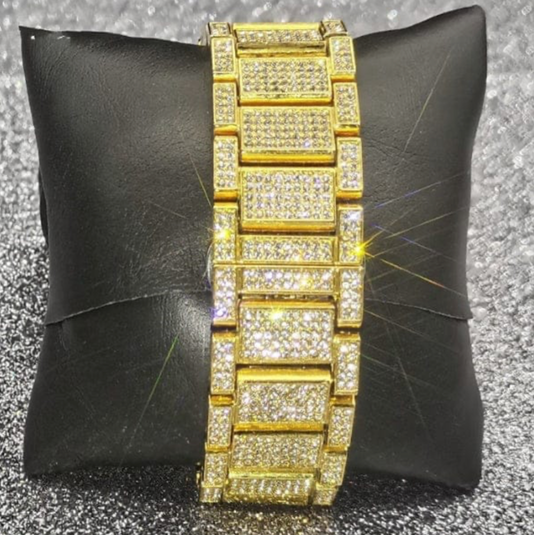 VVS Jewelry Iced out Baguette Watch