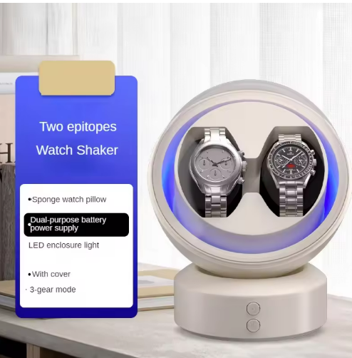 Luxury 1/2 Slot Automatic Watch Winder – Silent, Nonmagnetic Acrylic Box
