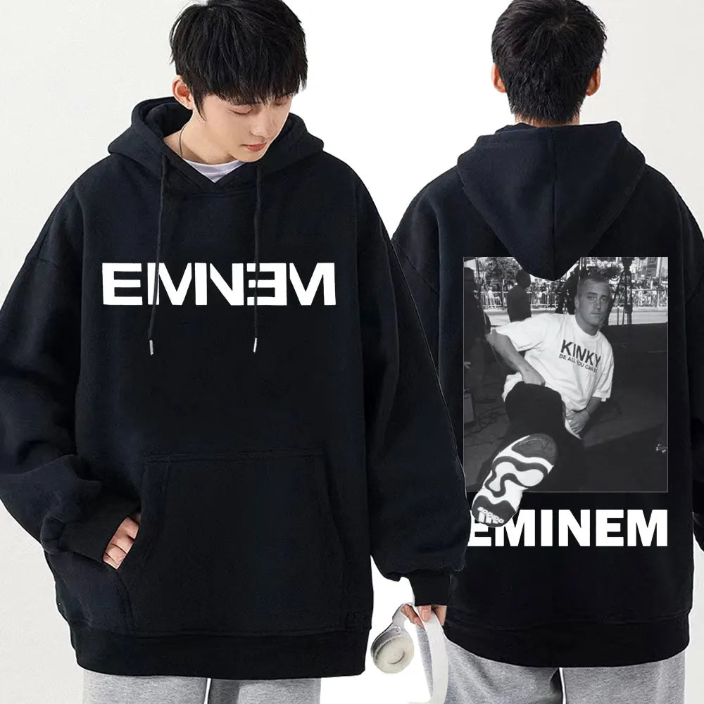 Kapuzenpullover mit Eminem-Signatur-Grafik