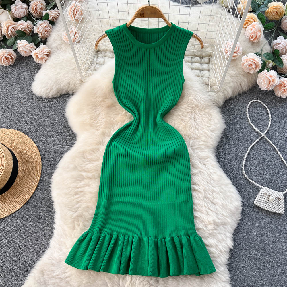 Robe d'été en tricot à volants Amelia