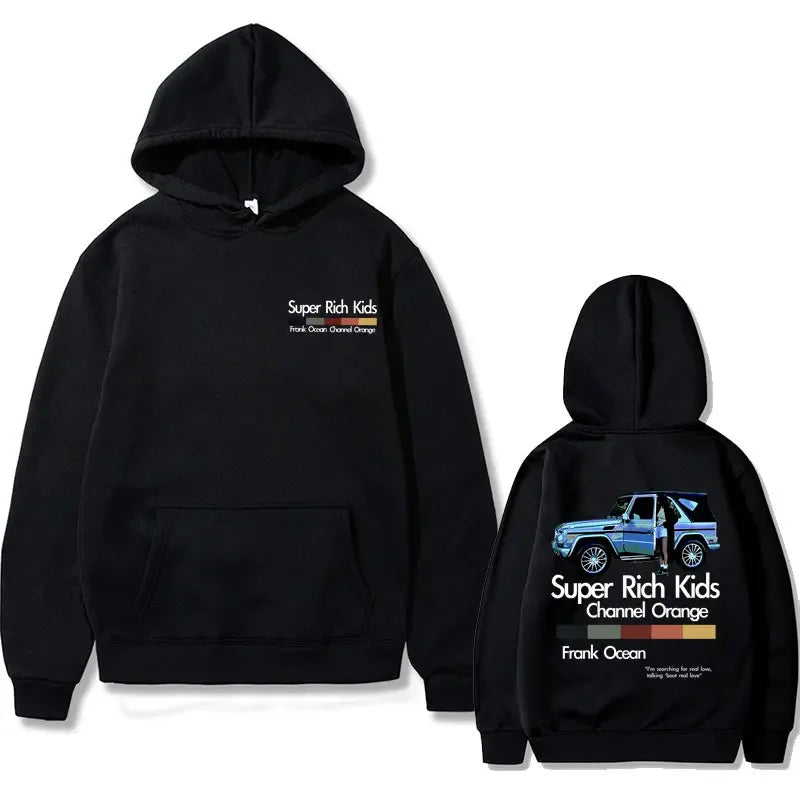 Kapuzenpullover mit Albumcover-Grafik von Frank Ocean „Blond“