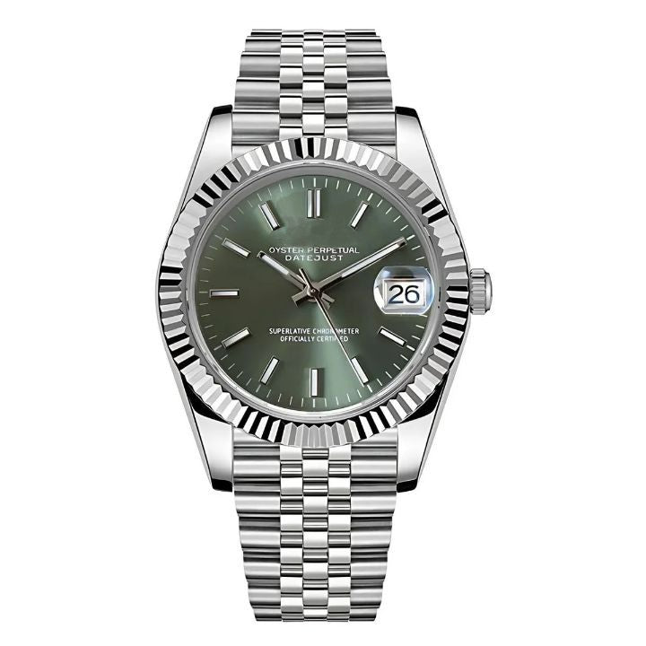 Seiko Mod Datejust | Olivgrün