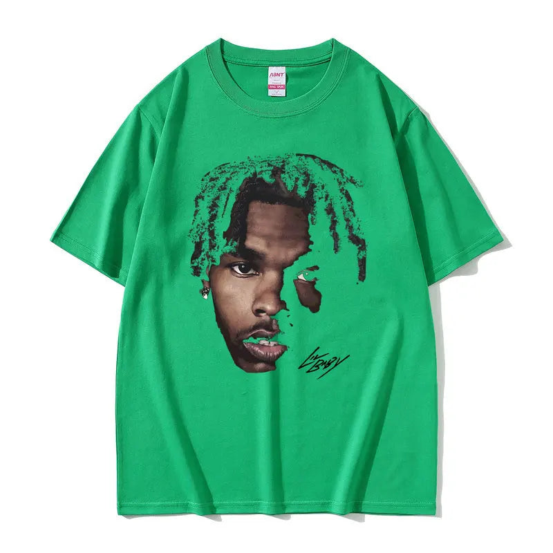Lockeres T-Shirt mit Grafik von Lil Baby
