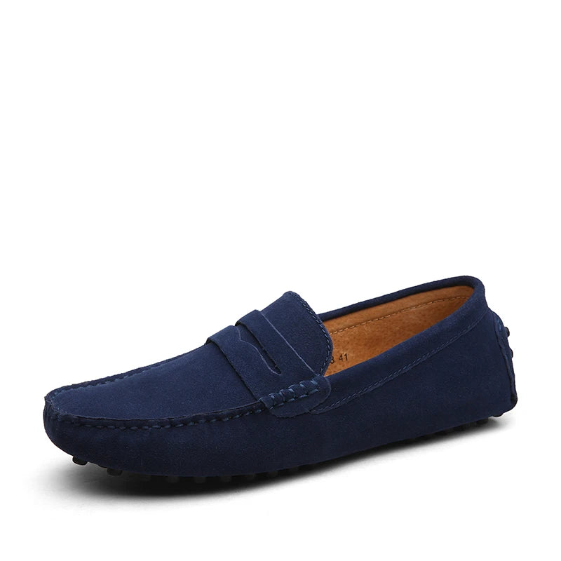 Mason „Blaue“ Freizeit-Loafer aus echtem Leder