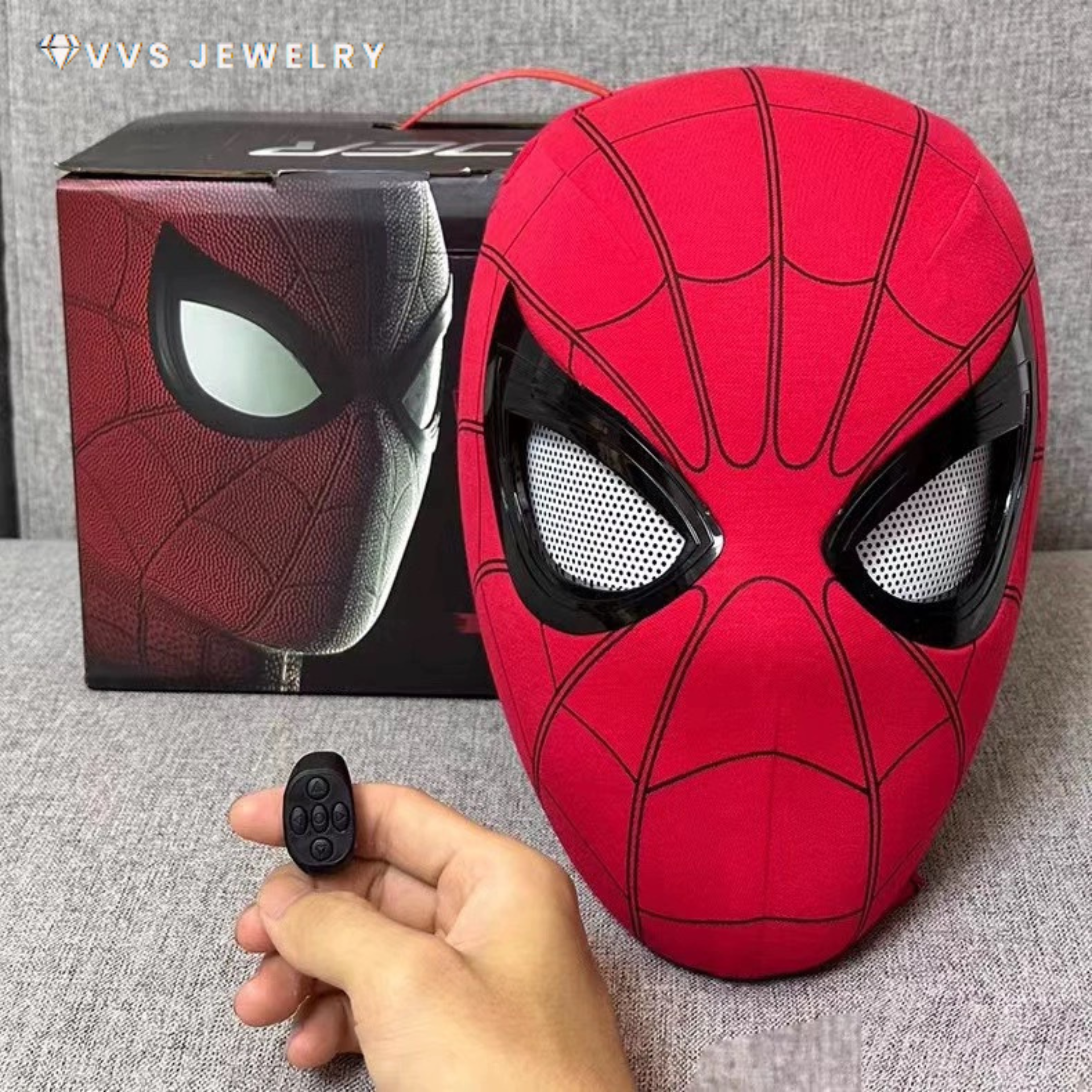 Masque de Spiderman qui fait un clin d'œil