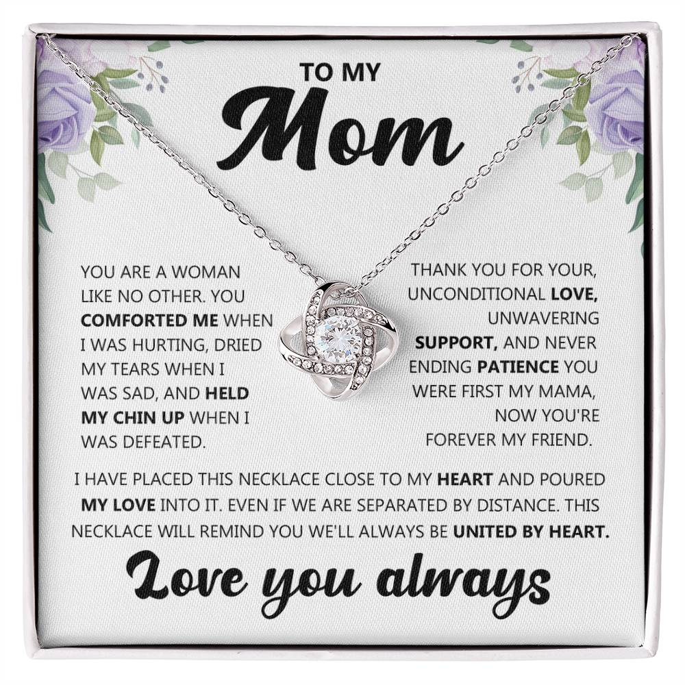 An meine Mama (Liebe dich immer) Nachricht Karte Halskette