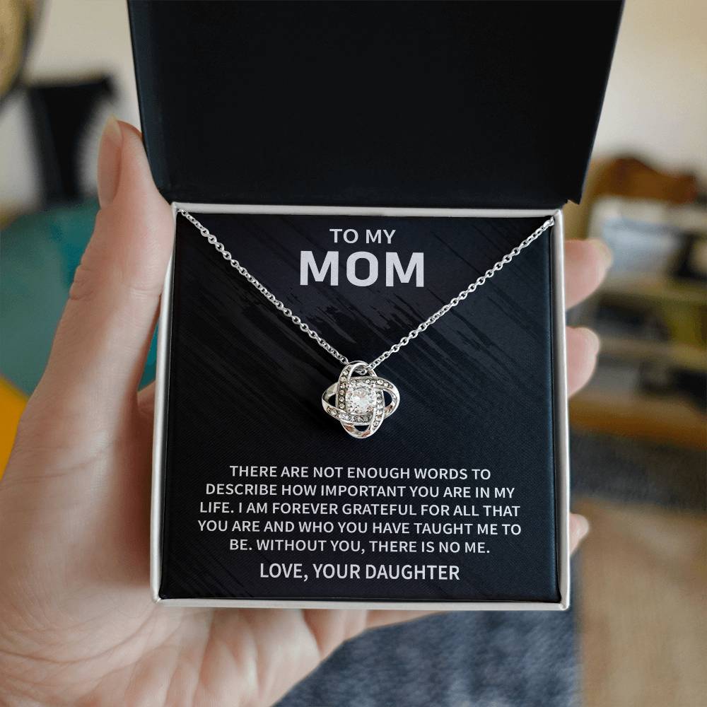 Halskette mit Botschaftskarte „An meine Mama“
