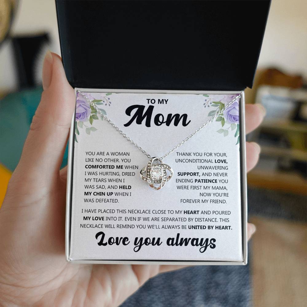 An meine Mama (Liebe dich immer) Nachricht Karte Halskette