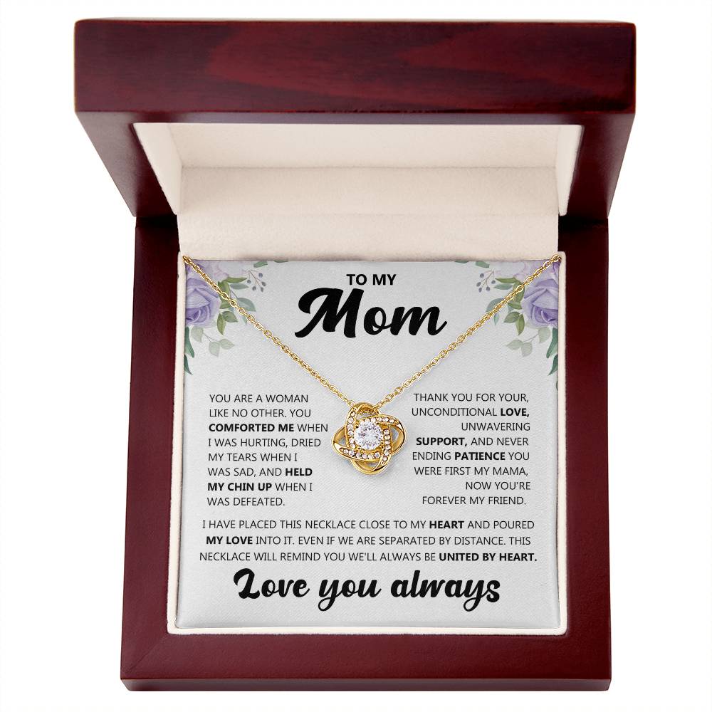 An meine Mama (Liebe dich immer) Nachricht Karte Halskette