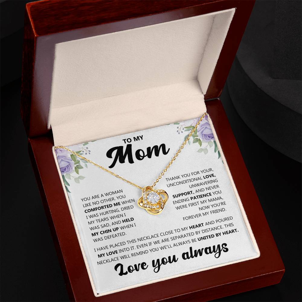 An meine Mama (Liebe dich immer) Nachricht Karte Halskette