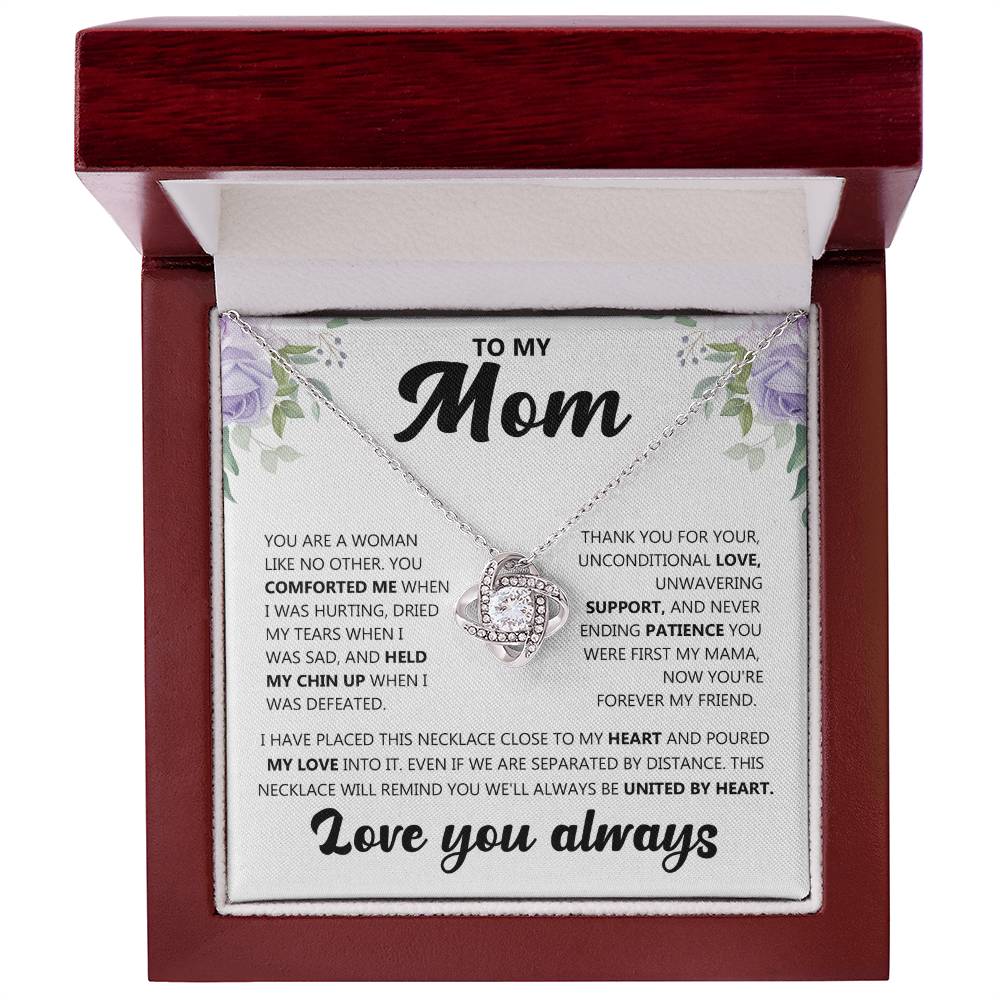 An meine Mama (Liebe dich immer) Nachricht Karte Halskette