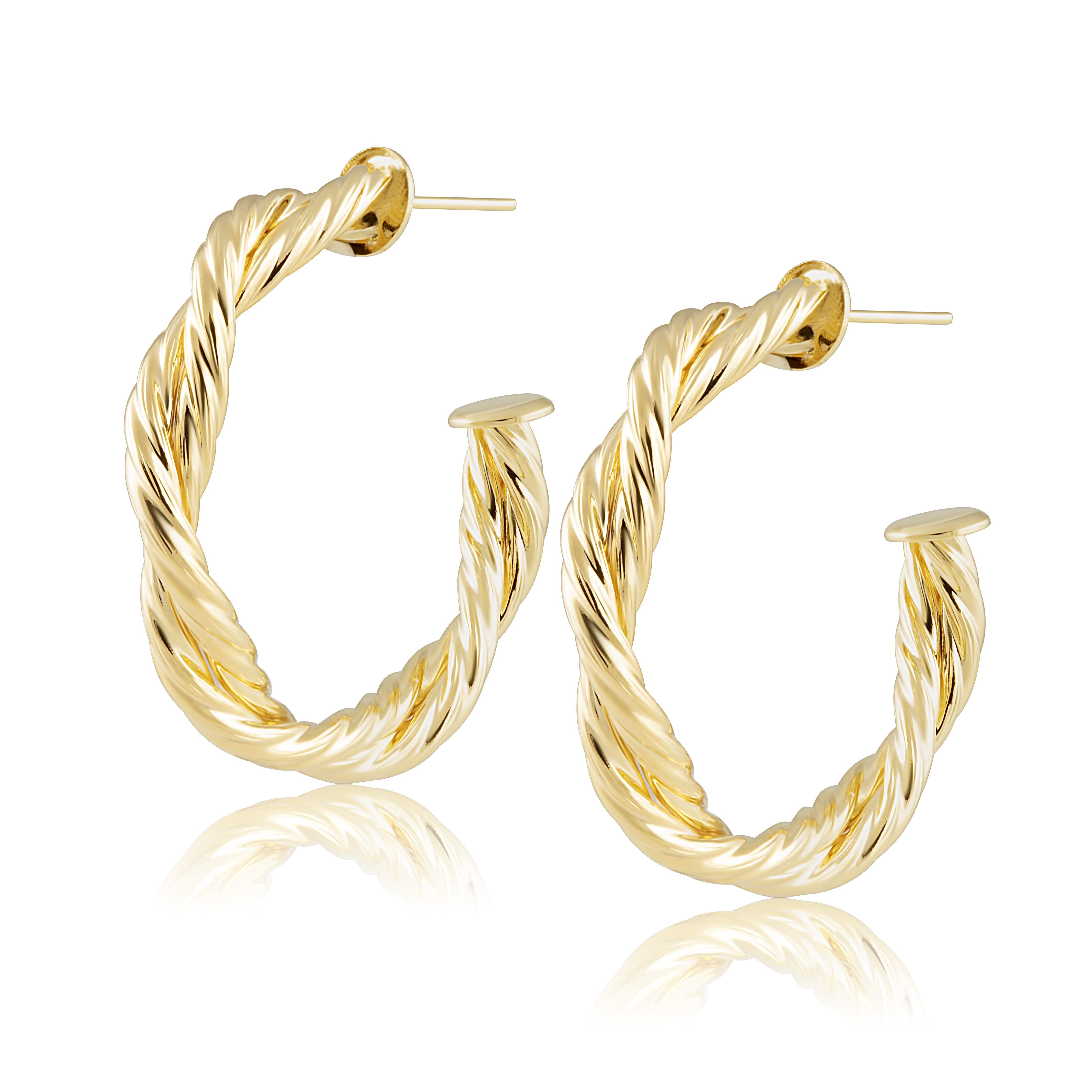 Goldene Creolen „Casablanca“