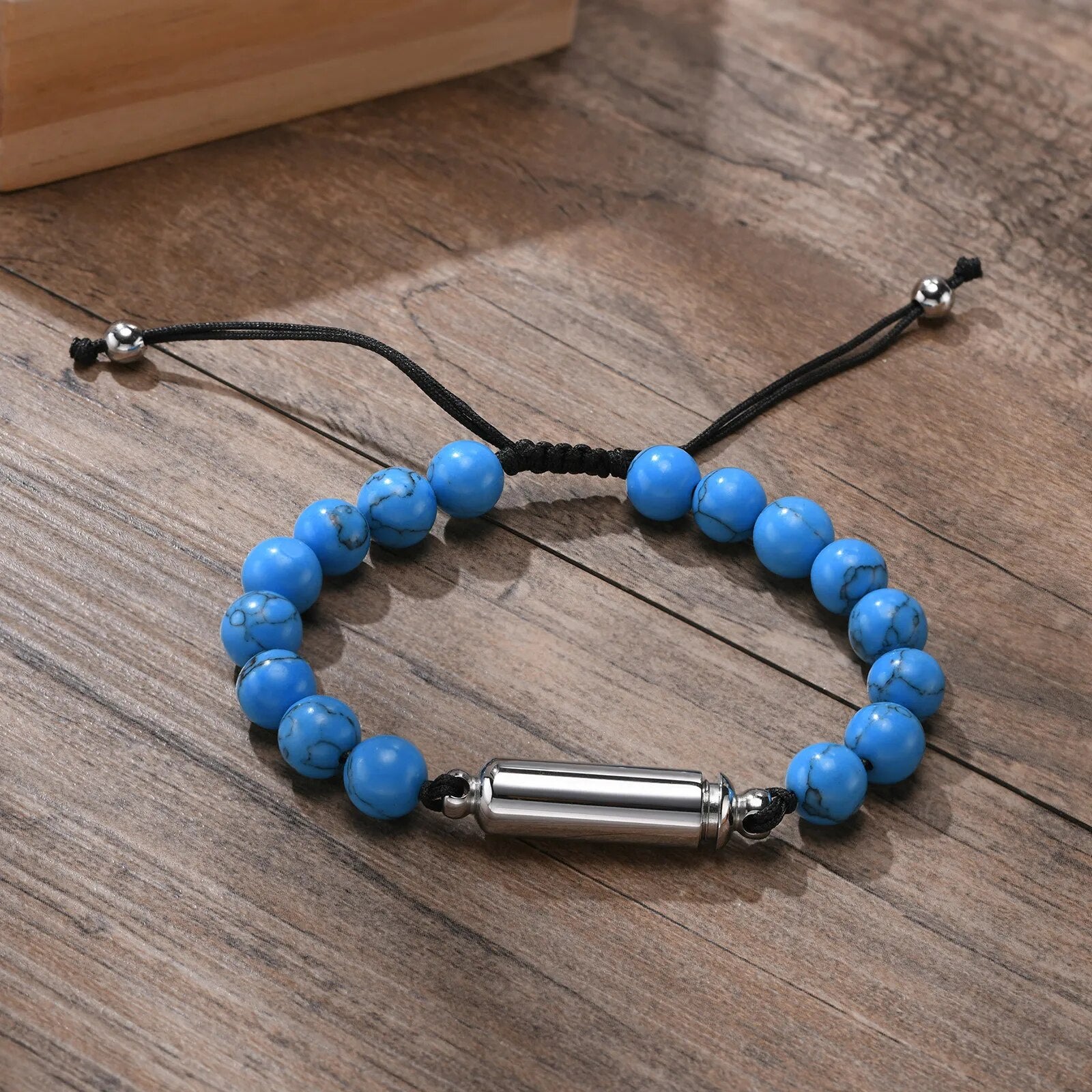 Perlen-Urnenarmband mit Hohlrohr