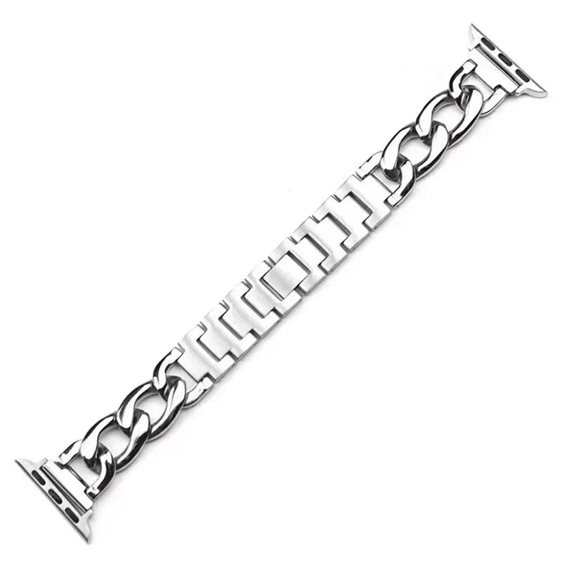 Bracelet de montre Apple à chaîne cubaine