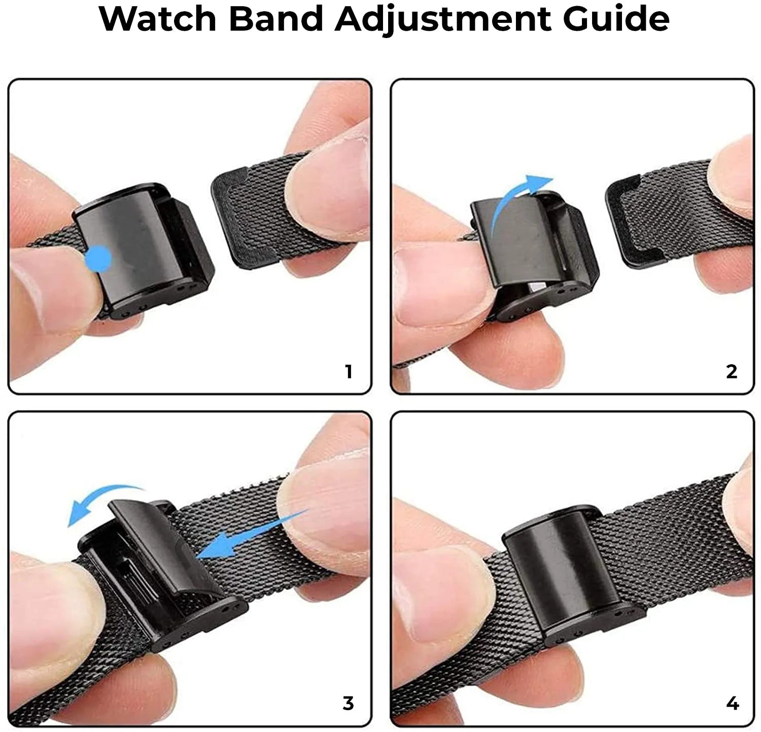 Schmal geschnittenes Metallarmband für die Apple Watch
